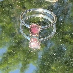 COPY - BOUTIQUE WATERMELON TOURMALINE 925 SILVER RING 7.5